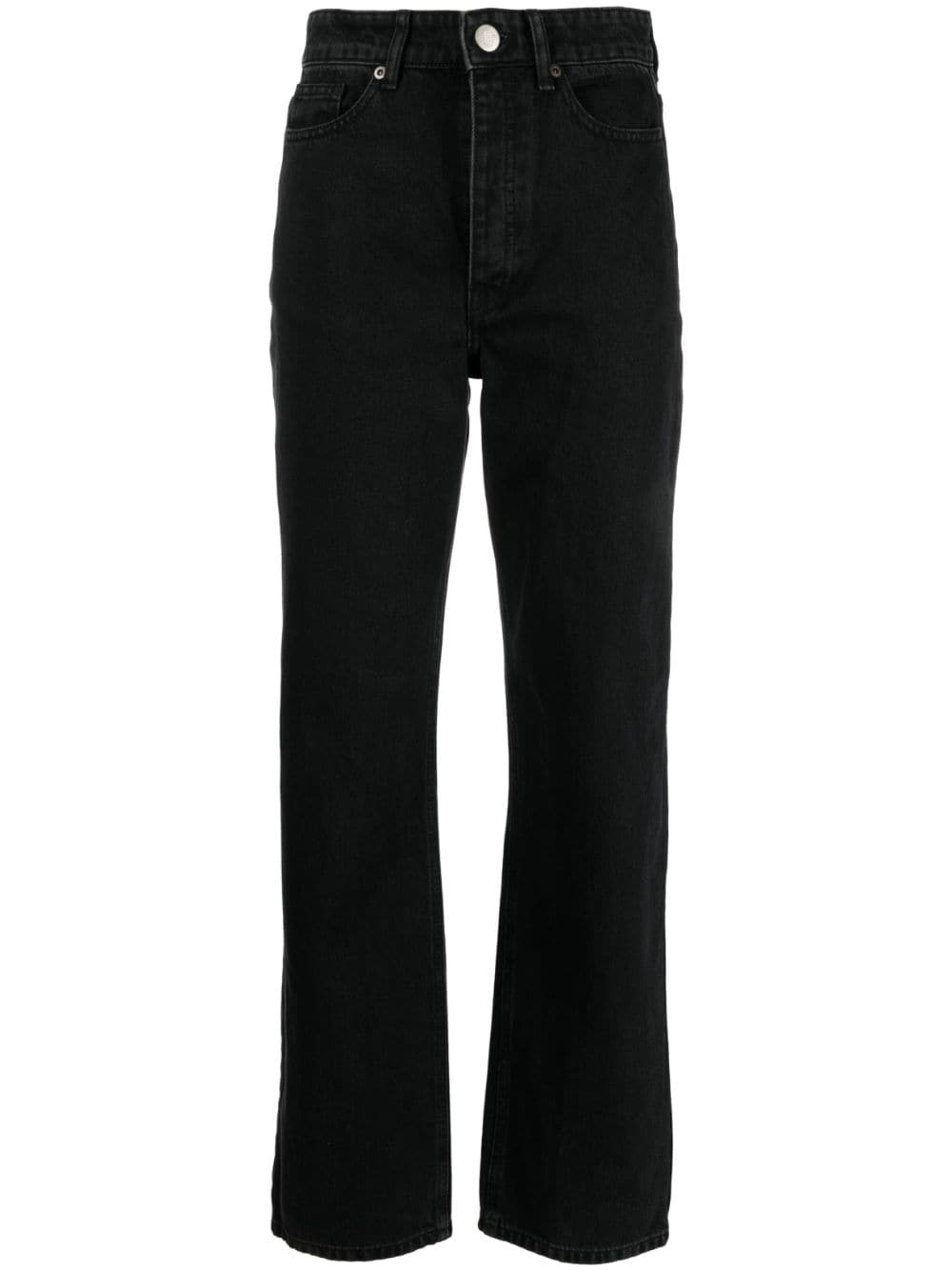 By Malene Birger straight-leg organic-cotton jeans - Black von By Malene Birger