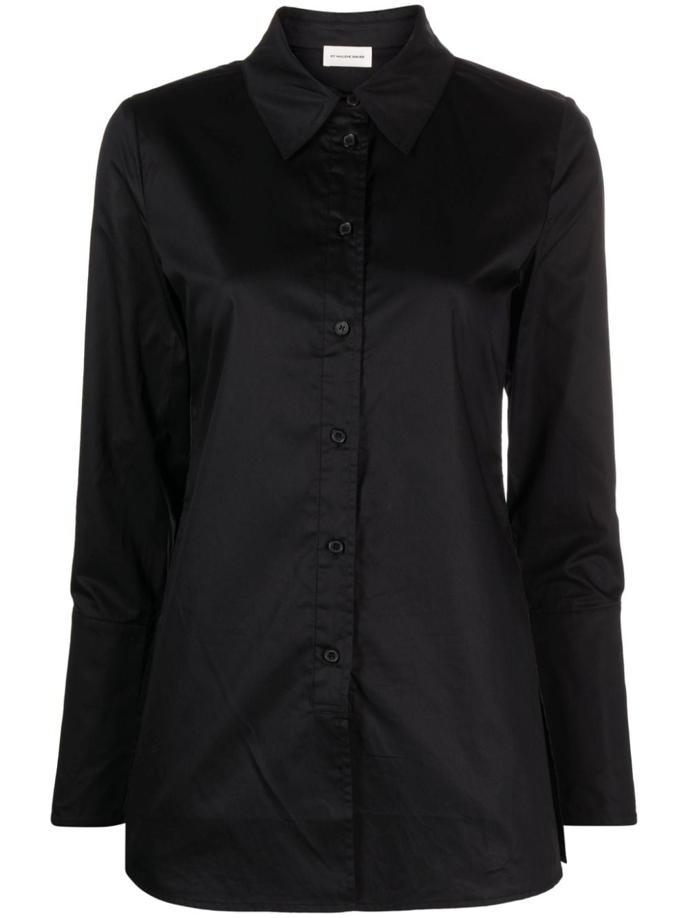 By Malene Birger straight-point collar organic cotton shirt - Black von By Malene Birger