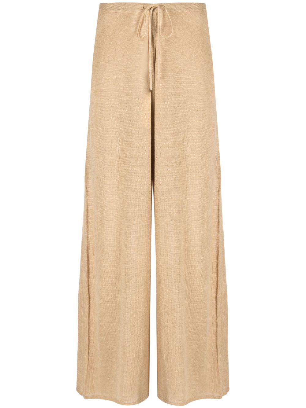 By Malene Birger wide-leg linen trousers - Brown von By Malene Birger