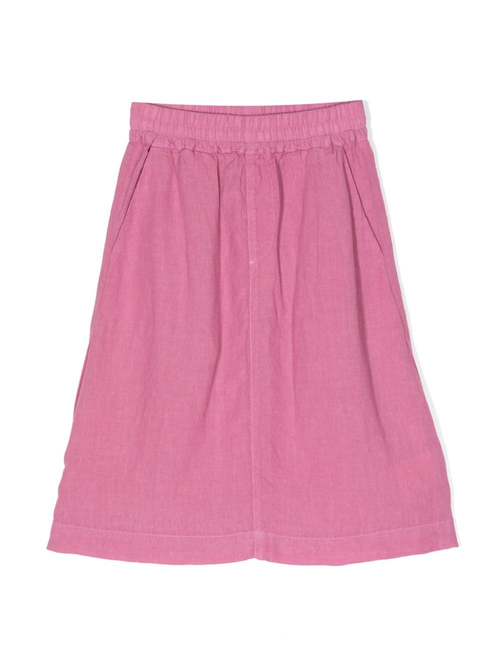 By Walid elasticated-waist linen skirt - Pink von By Walid