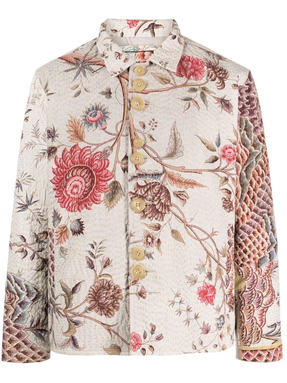 By Walid floral-print cotton jacket - Multicolour von By Walid