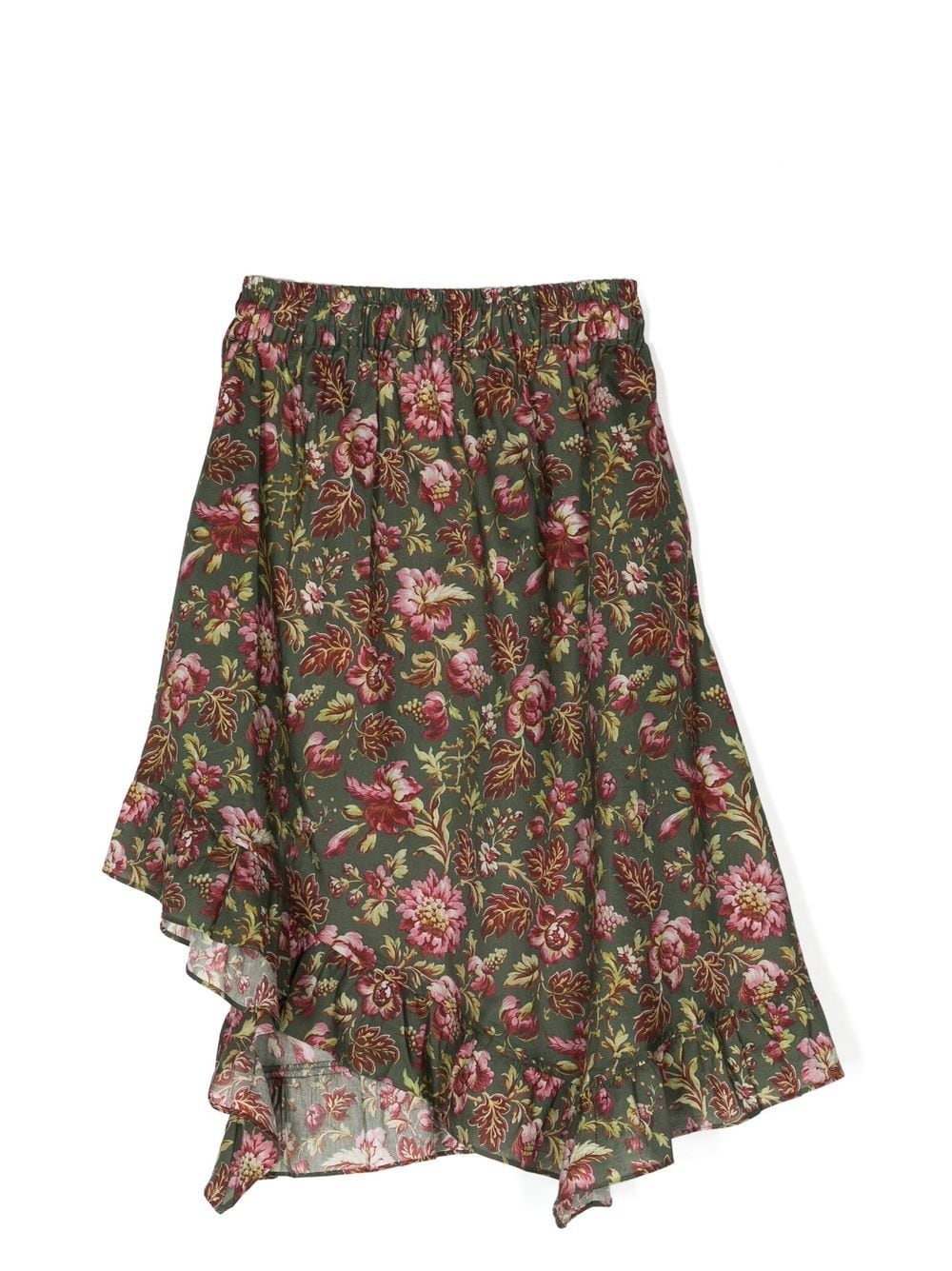 By Walid x Kindred floral-print high-low hem skirt - Green von By Walid