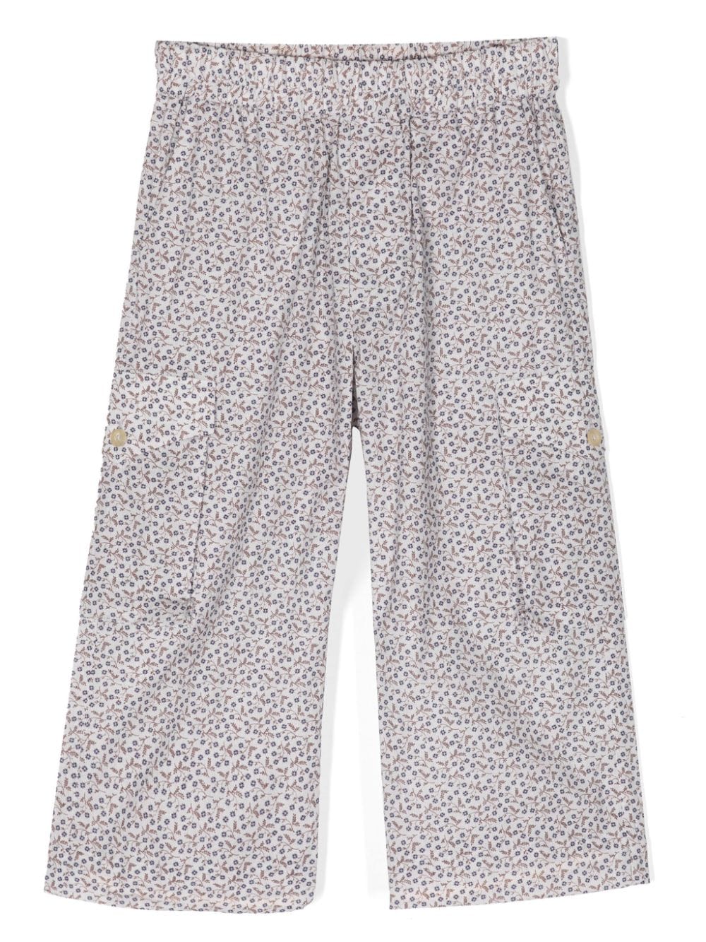 By Walid floral-print straight-leg trousers - Grey von By Walid