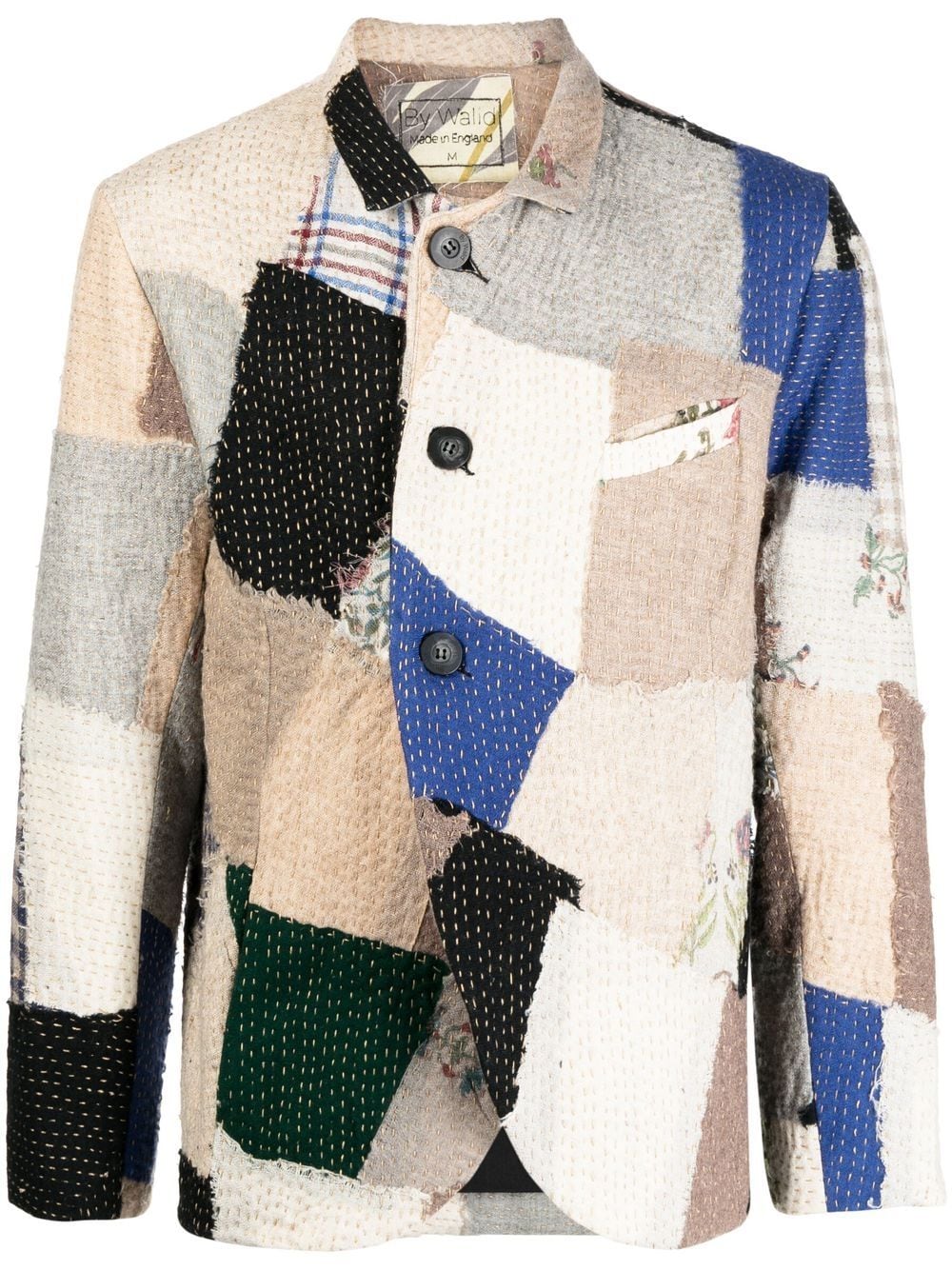 By Walid patchwork wool jacket - Multicolour von By Walid