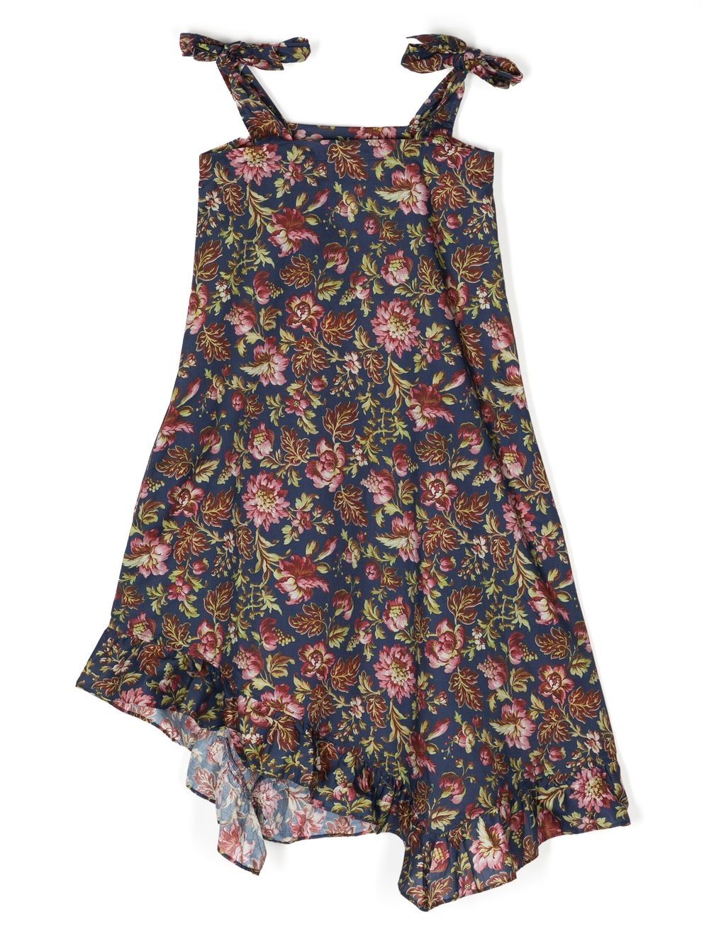 By Walid x Kindred floral-print high-low hem dress - Blue von By Walid