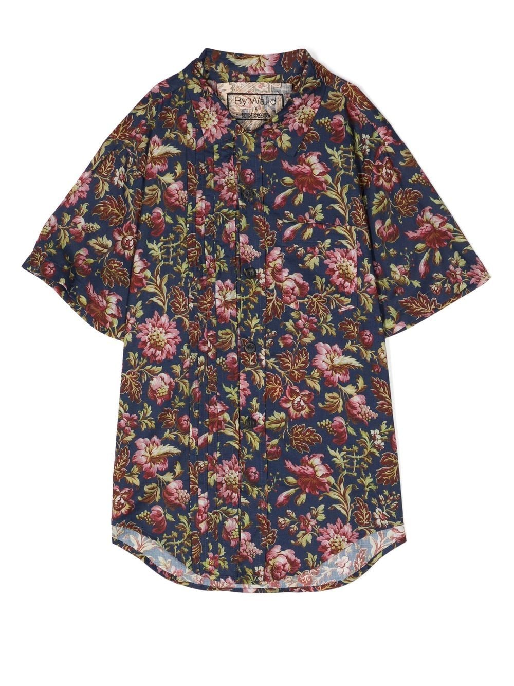By Walid x Kindred floral-print short-sleeve shirt - Blue von By Walid