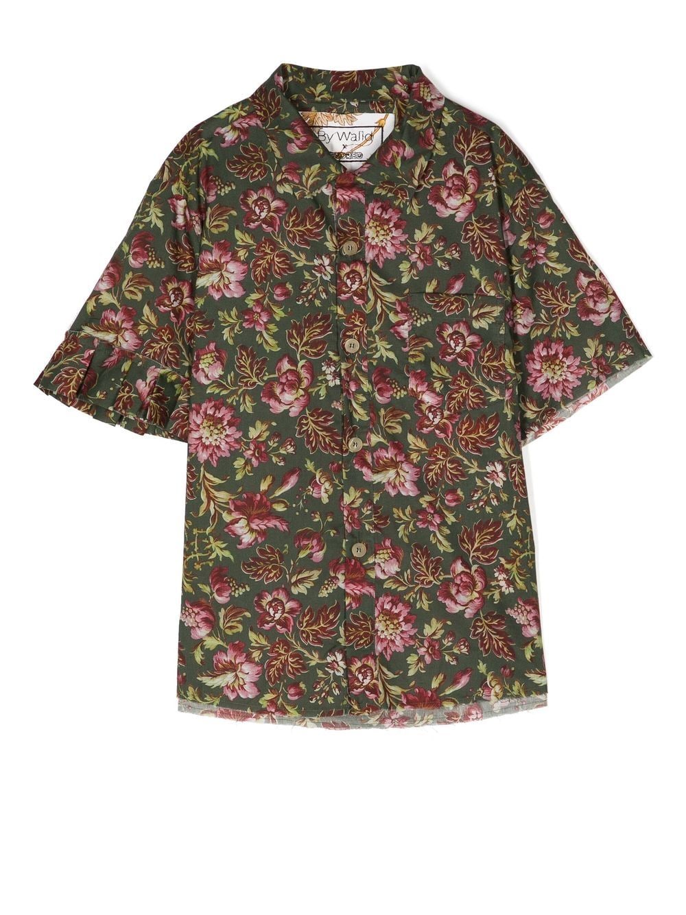 By Walid x Kindred floral-print short-sleeve shirt - Green von By Walid