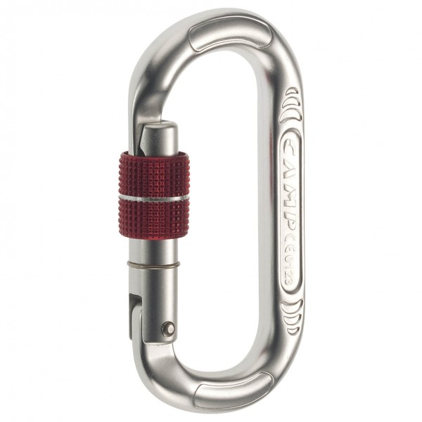 C.A.M.P. - Oval Compact Lock - Schraubkarabiner grau/weiß von C.A.M.P.