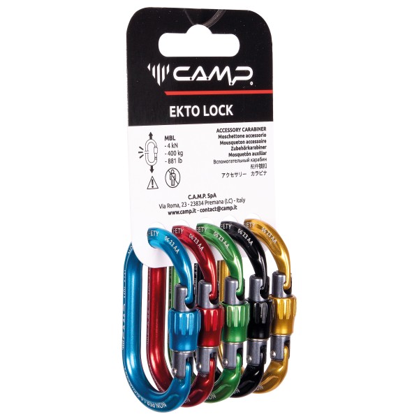 C.A.M.P. - Rack Pack Ekto Lock - Materialkarabiner weiß von C.A.M.P.
