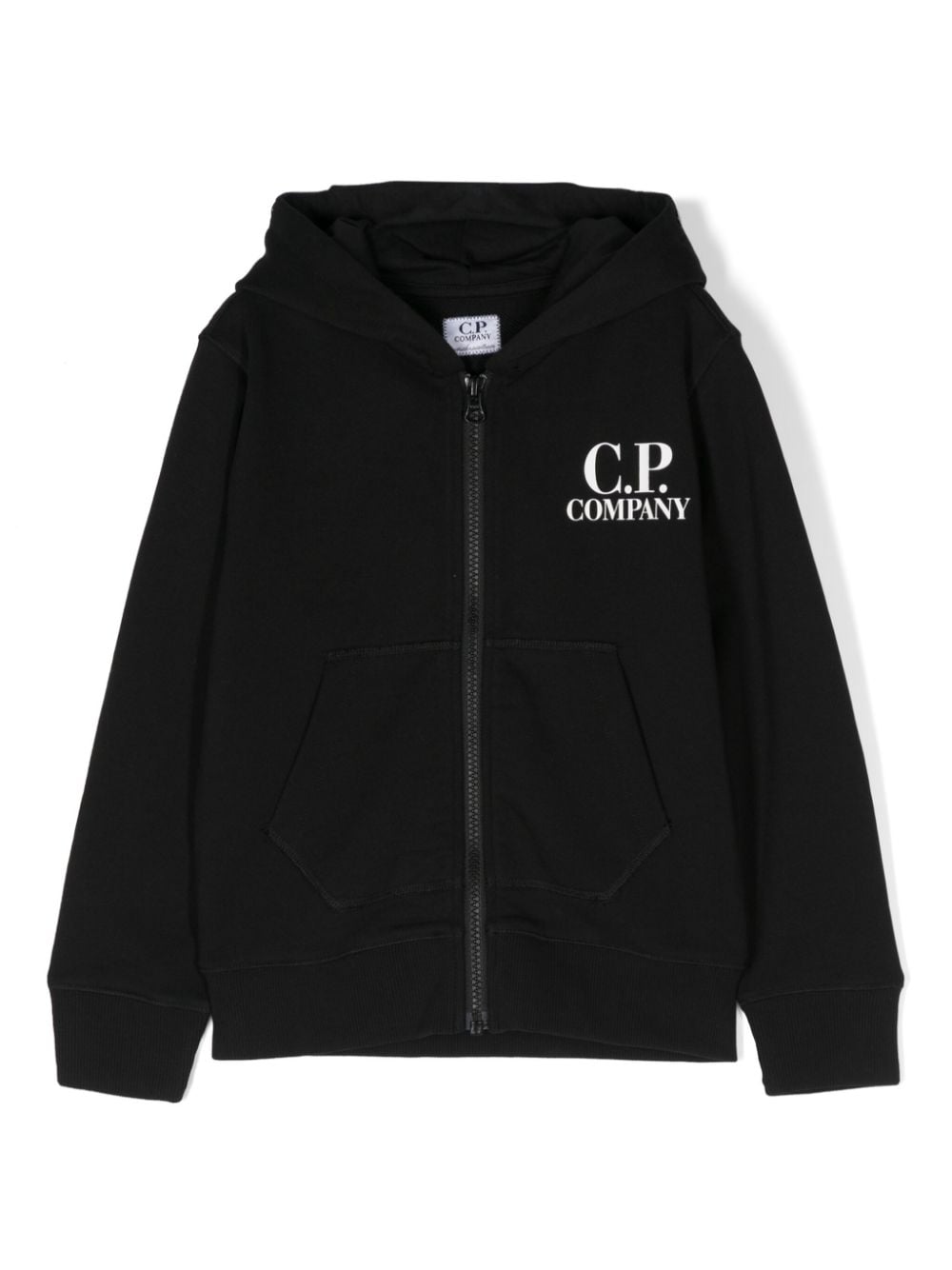 C.P. Company Kids Goggles-detail cotton hoodie - Black von C.P. Company Kids