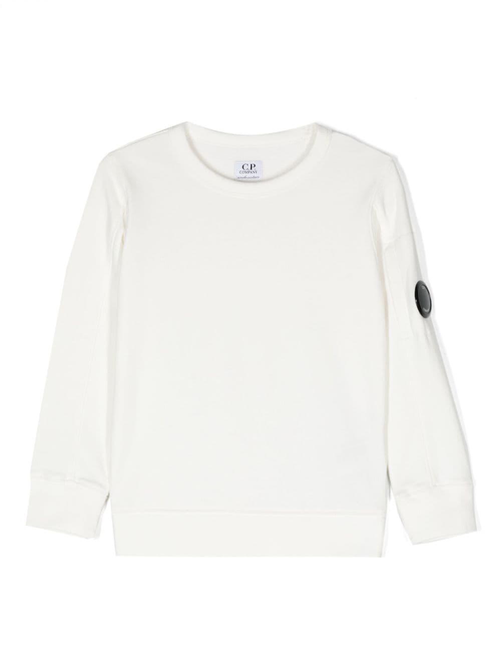 C.P. Company Kids Lens-detail cotton sweatshirt - White von C.P. Company Kids