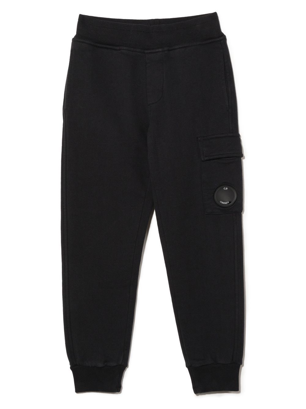 C.P. Company Kids Lens-detail cotton track pants - Black von C.P. Company Kids