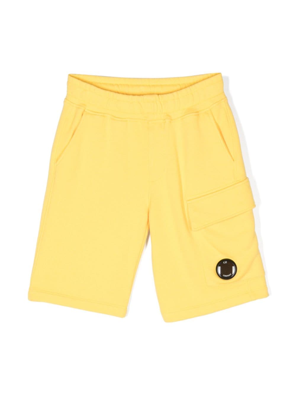 C.P. Company Kids Lens-detail jersey shorts - Yellow von C.P. Company Kids