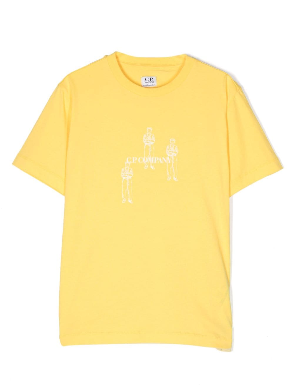 C.P. Company Kids logo-print cotton T-shirt - Yellow von C.P. Company Kids