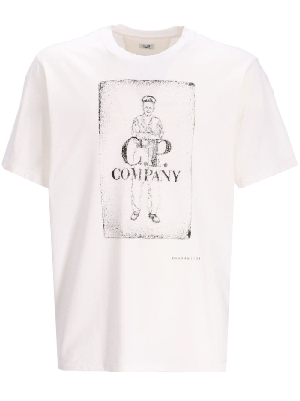 C.P. Company Artisanal Card cotton T-shirt - White von C.P. Company