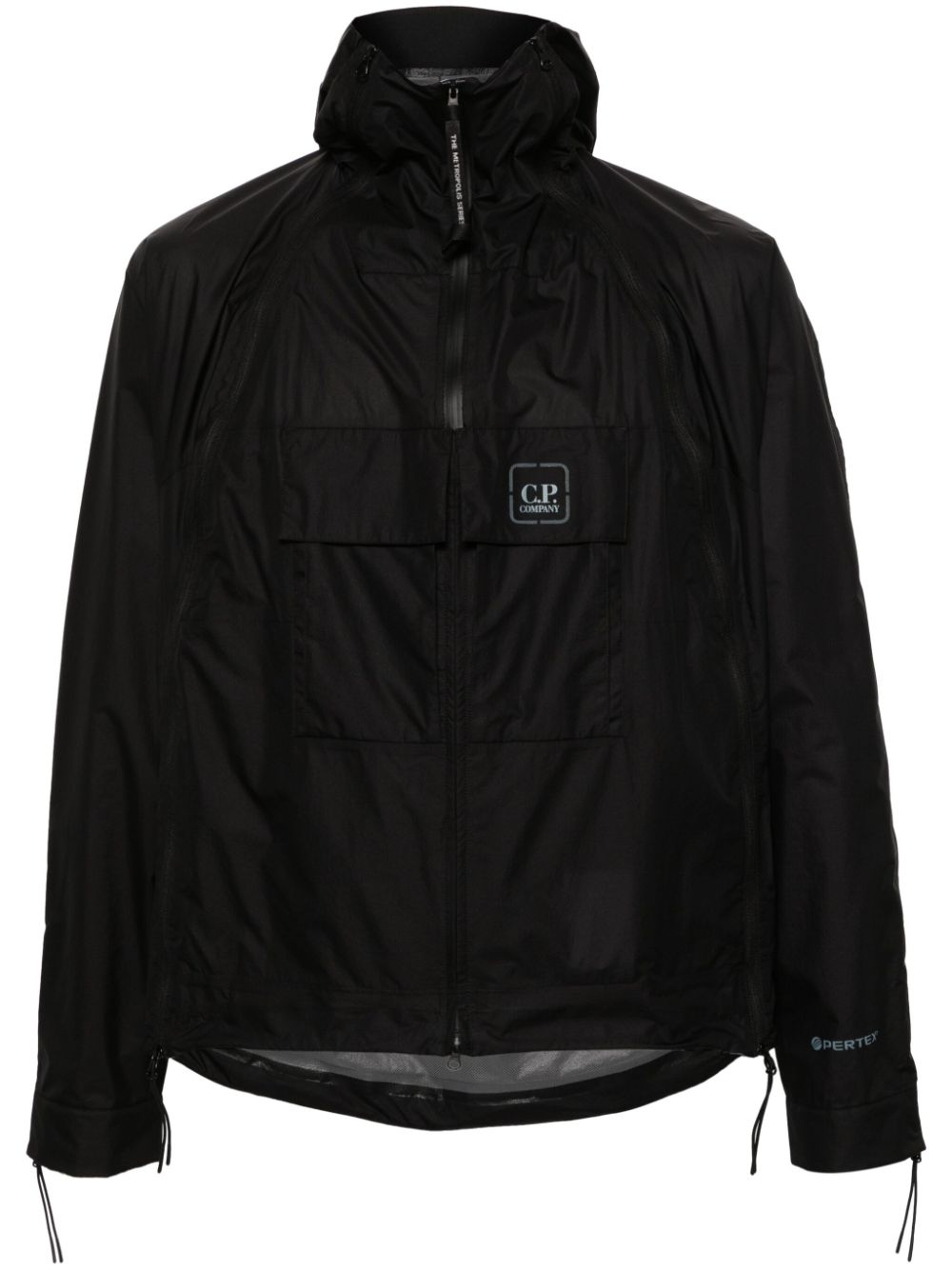 C.P. Company Bloom Pertex hooded jacket - Black von C.P. Company