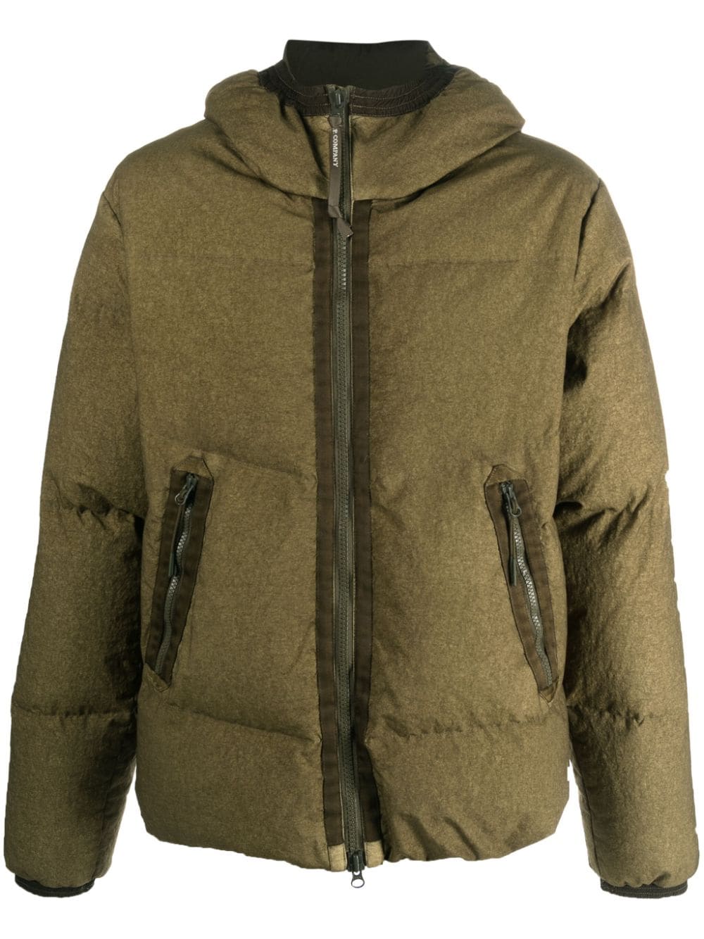 C.P. Company Co-Ted Goggle down jacket - Green von C.P. Company