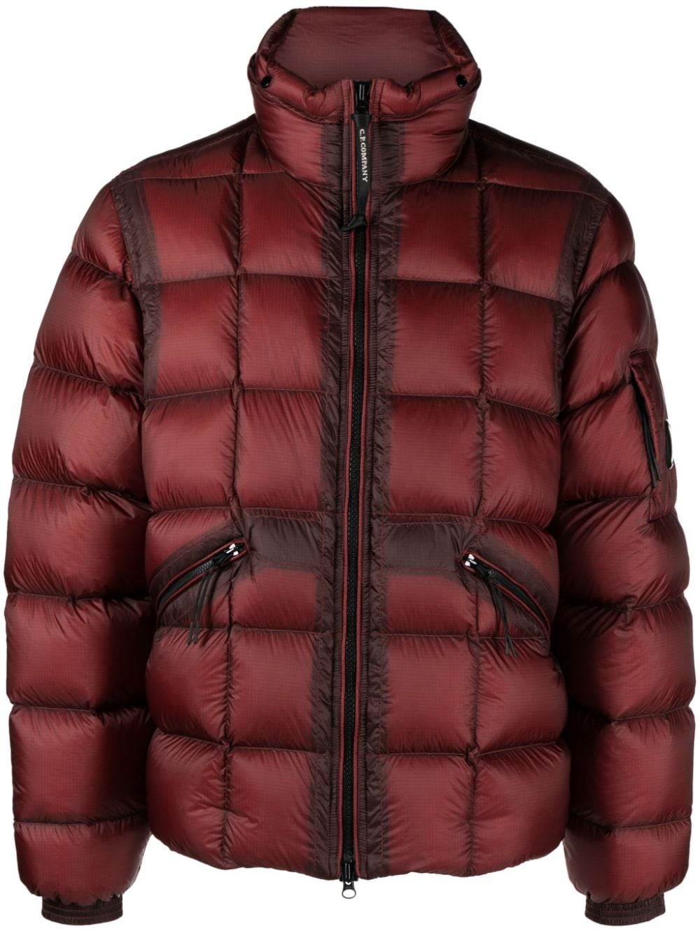 C.P. Company D.D. concealed-hood puffer jacket - Red von C.P. Company