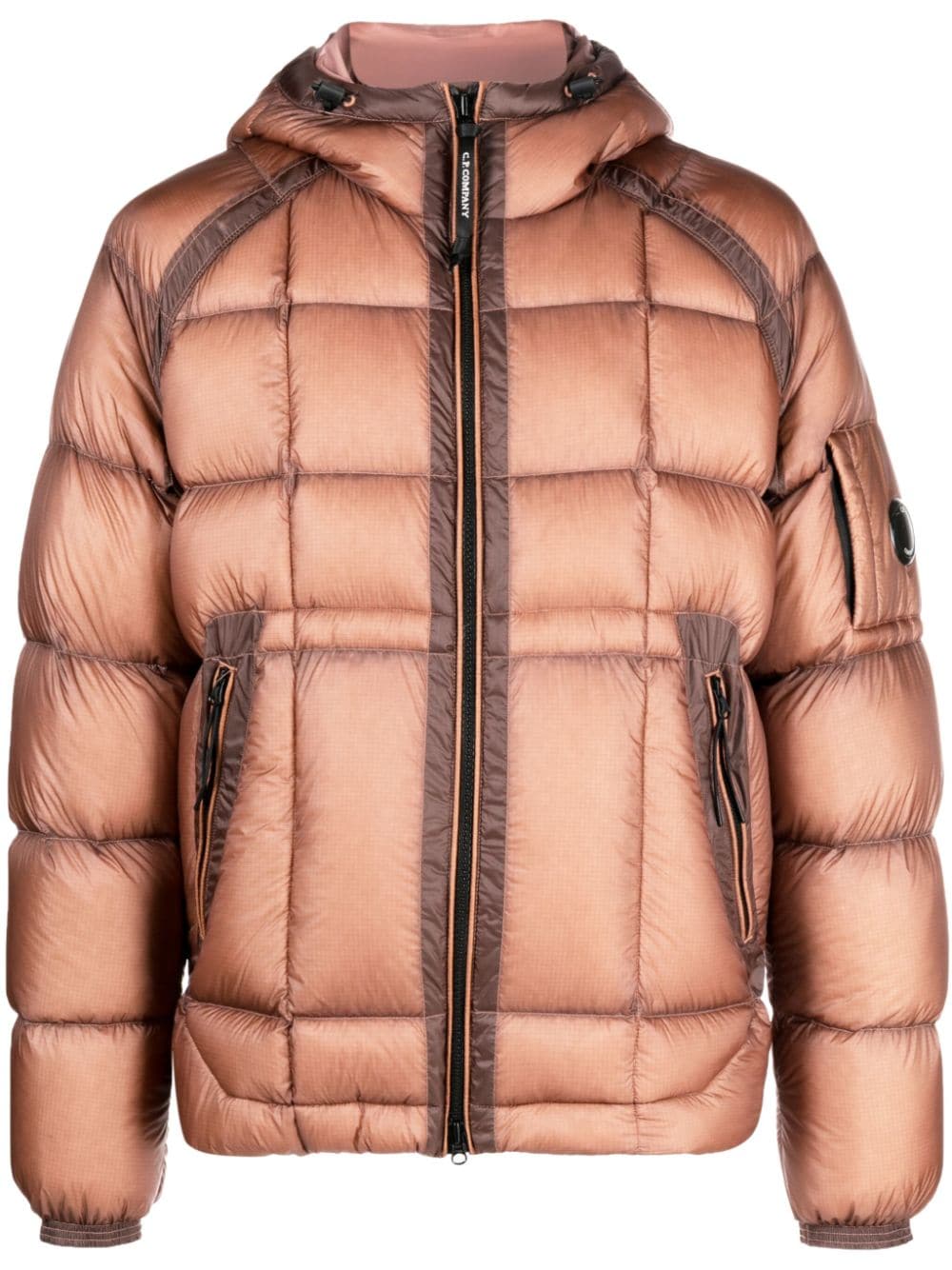 C.P. Company D.D. shell-hooded down jacket - Brown von C.P. Company