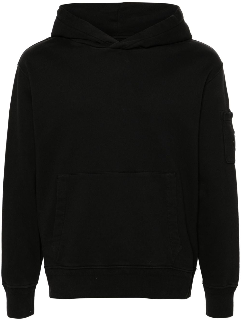 C.P. Company Diagonal Fleece cotton hoodie - Black von C.P. Company