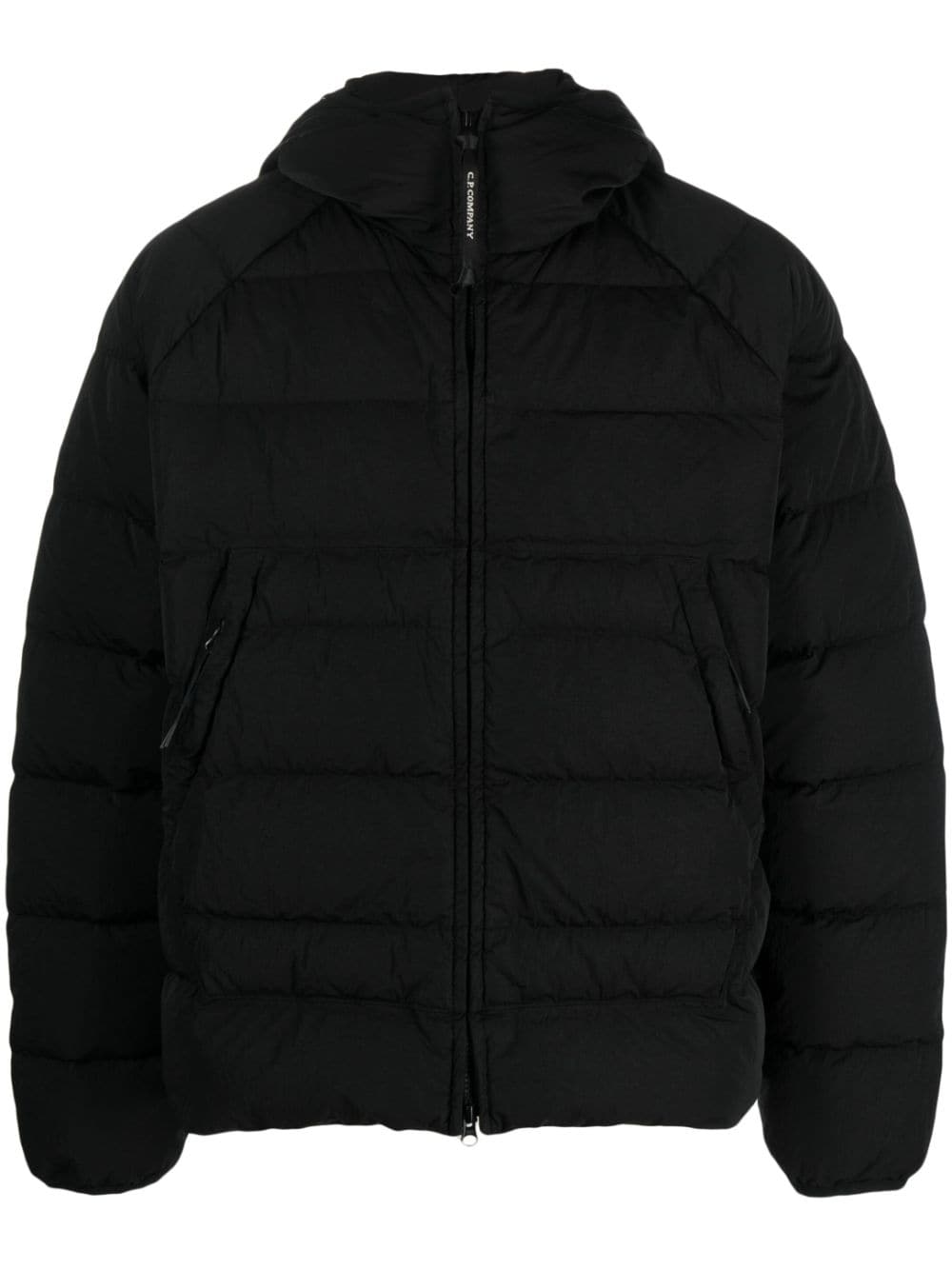 C.P. Company Eco-Chrome R padded hooded jacket - Black von C.P. Company