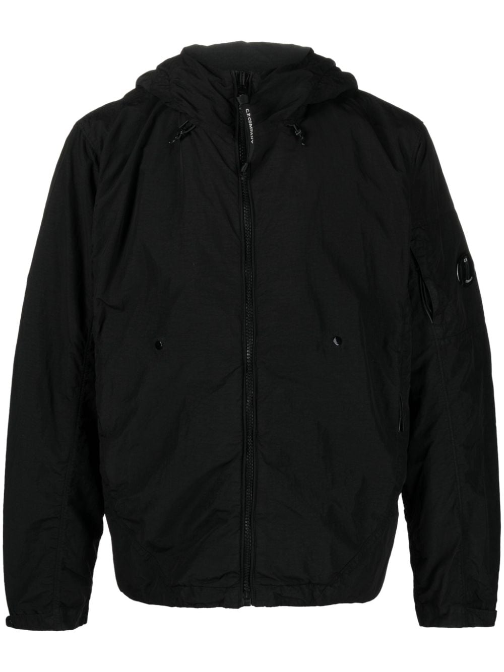 C.P. Company Flatt Nylon hooded jacket - Black von C.P. Company