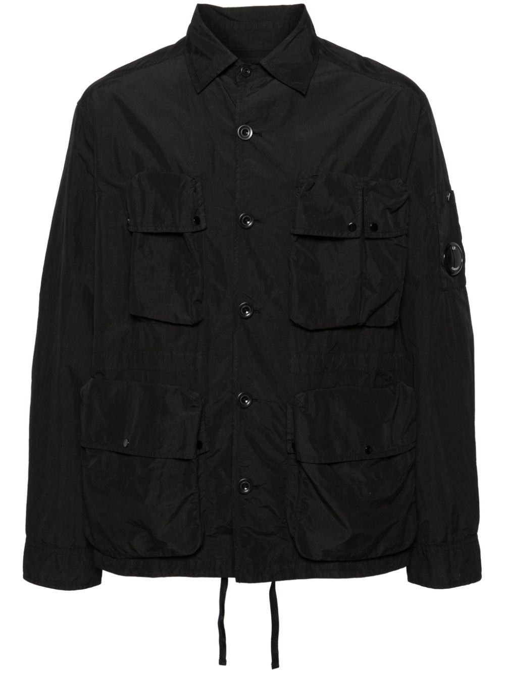 C.P. Company Flatt cargo shirt jacket - Black von C.P. Company