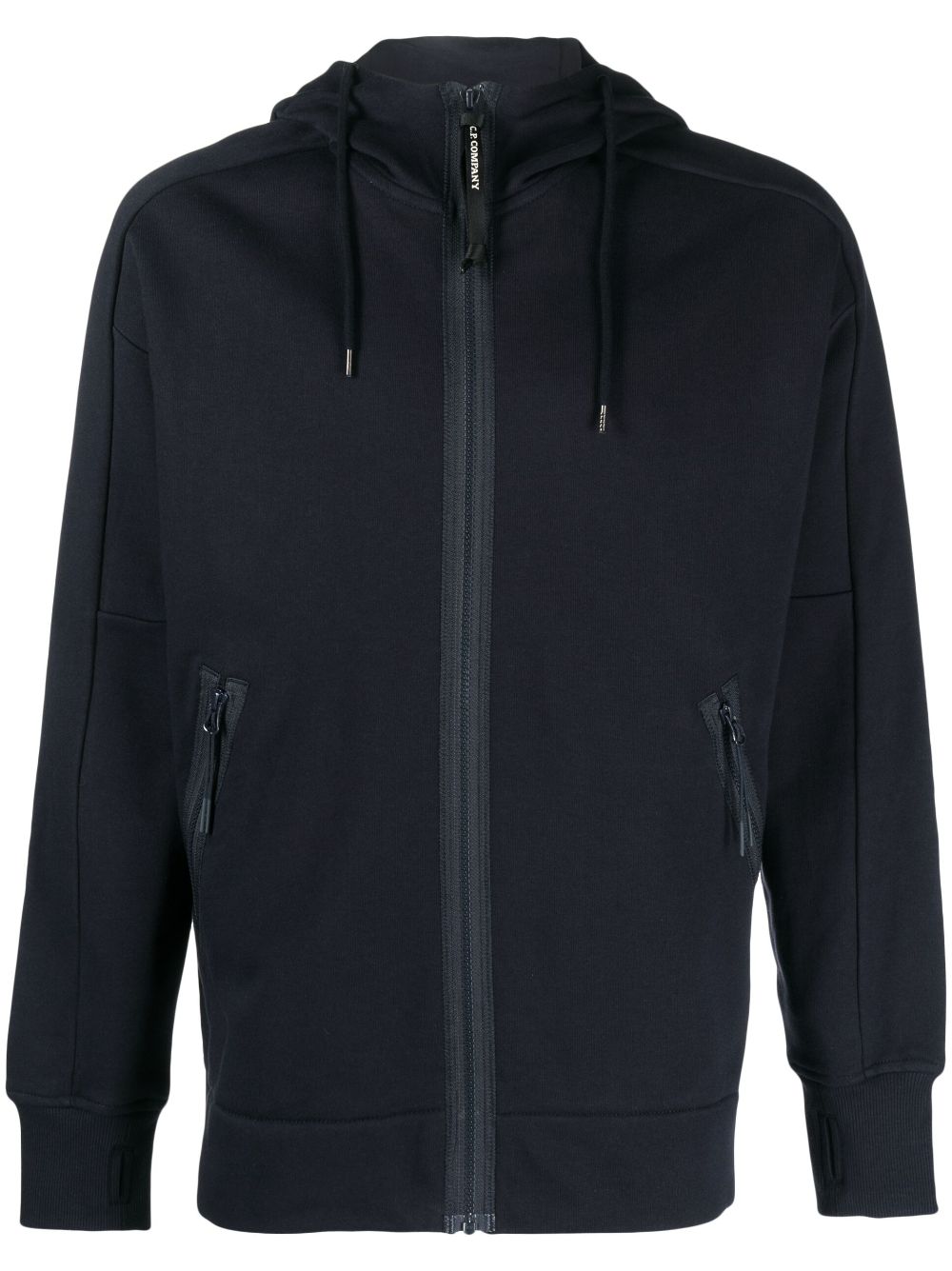 C.P. Company Goggle-detail zip-up hoodie - Blue von C.P. Company