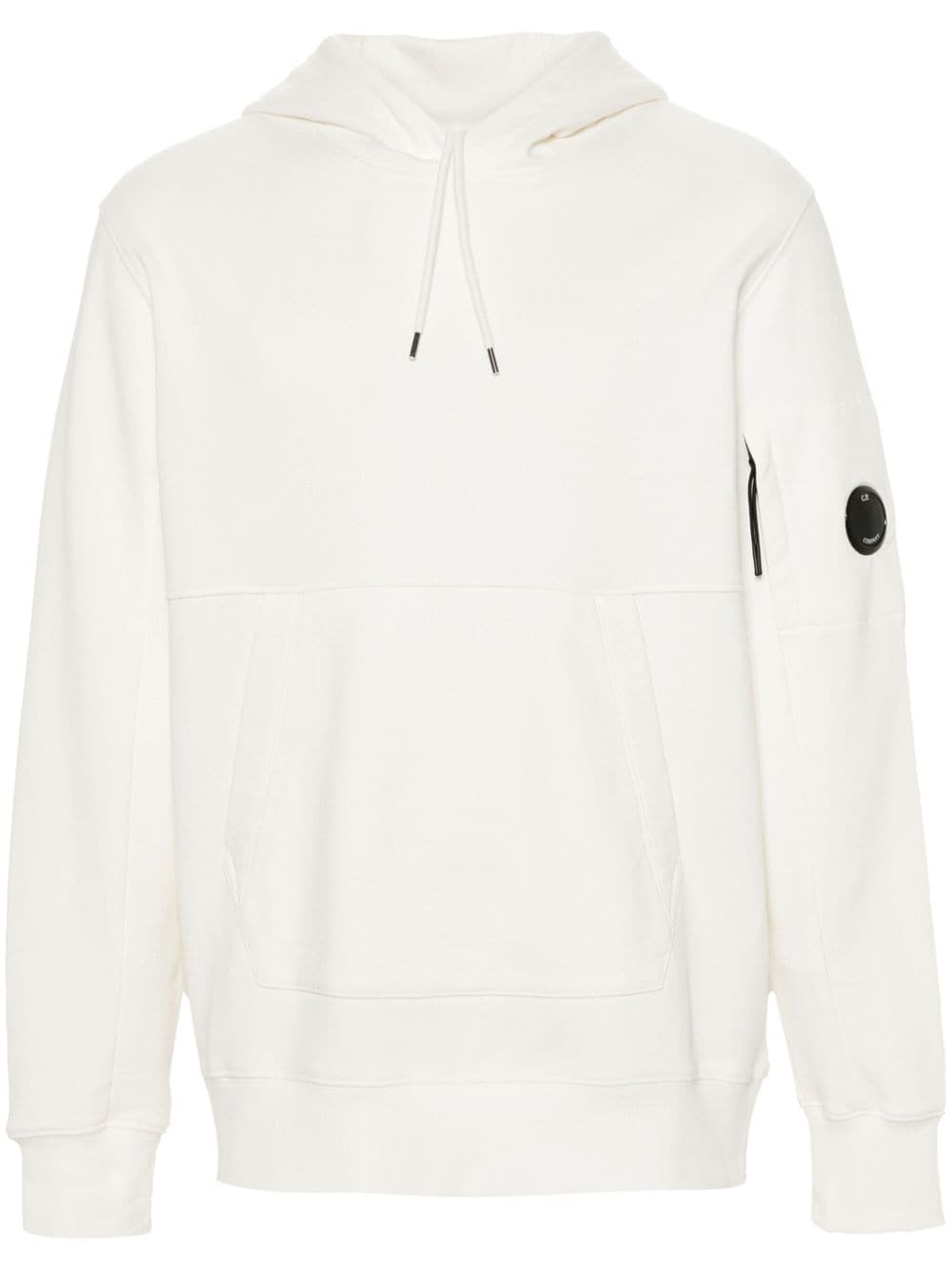 C.P. Company Goggles-detailed cotton hoodie - White von C.P. Company