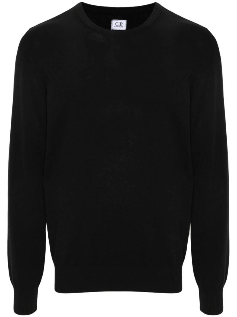 C.P. Company Lens cotton jumper - Black von C.P. Company