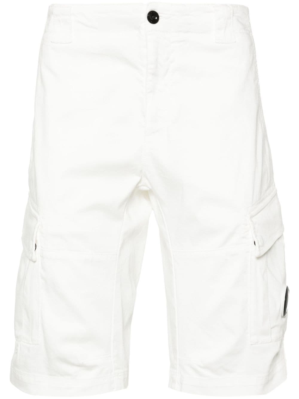 C.P. Company Lens-detail cargo shorts - White von C.P. Company