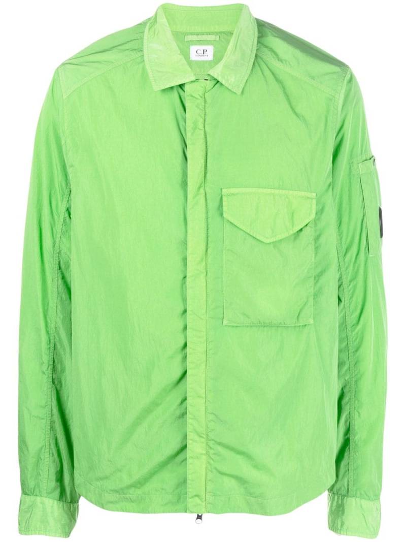 C.P. Company Lens-detail chest-pocket shirt - Green von C.P. Company