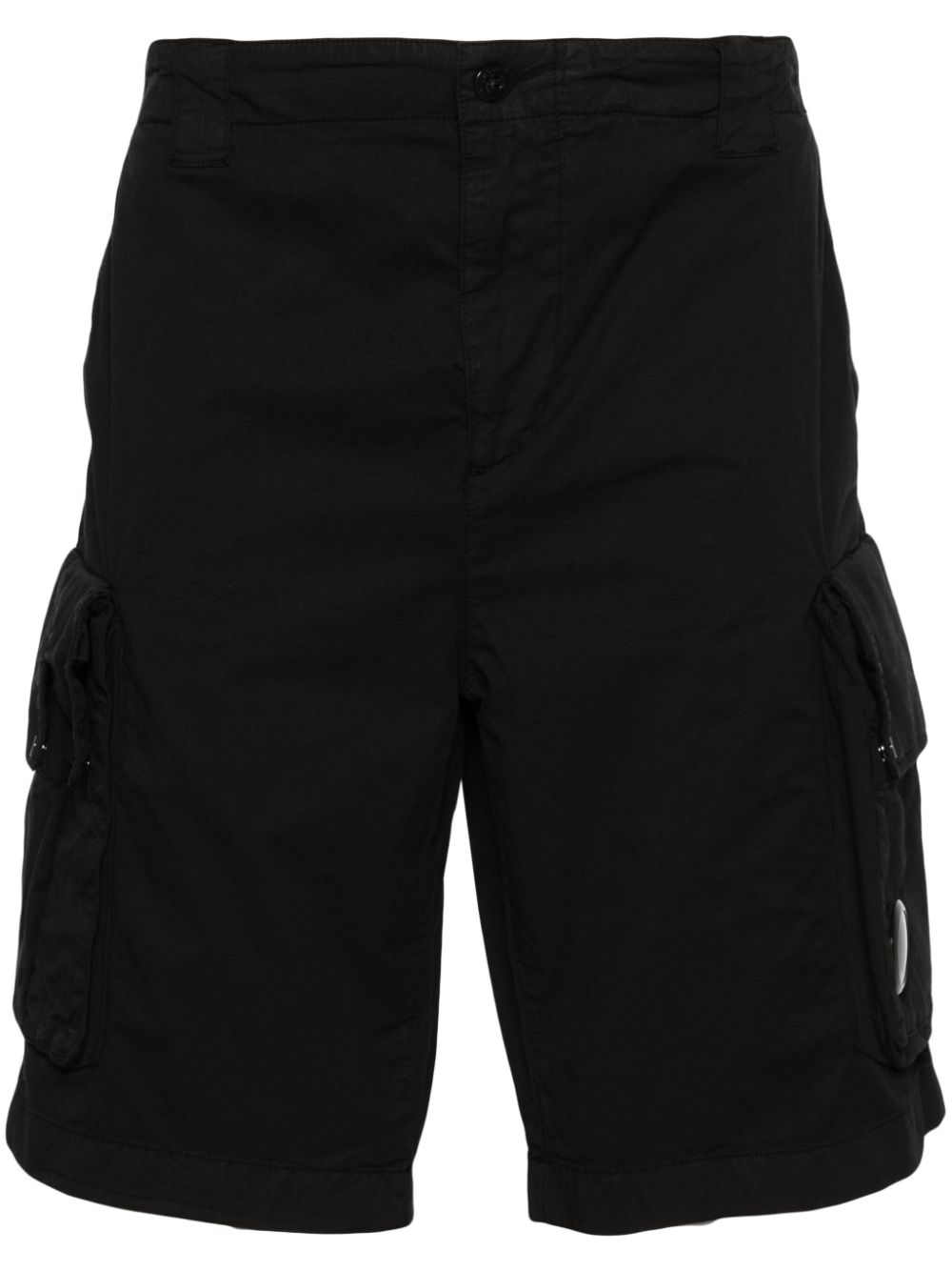 C.P. Company Lens-detail cotton cargo shorts - Black von C.P. Company