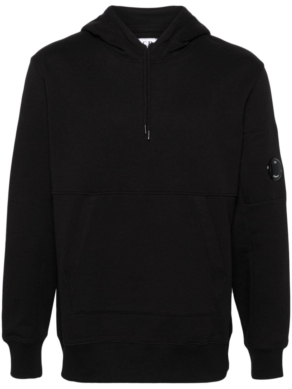 C.P. Company Lens-detail cotton hoodie - Black von C.P. Company