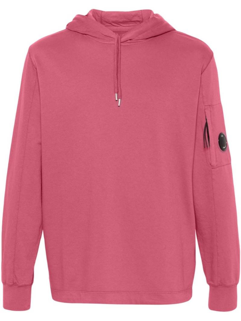 C.P. Company Lens-detail cotton hoodie - Pink von C.P. Company