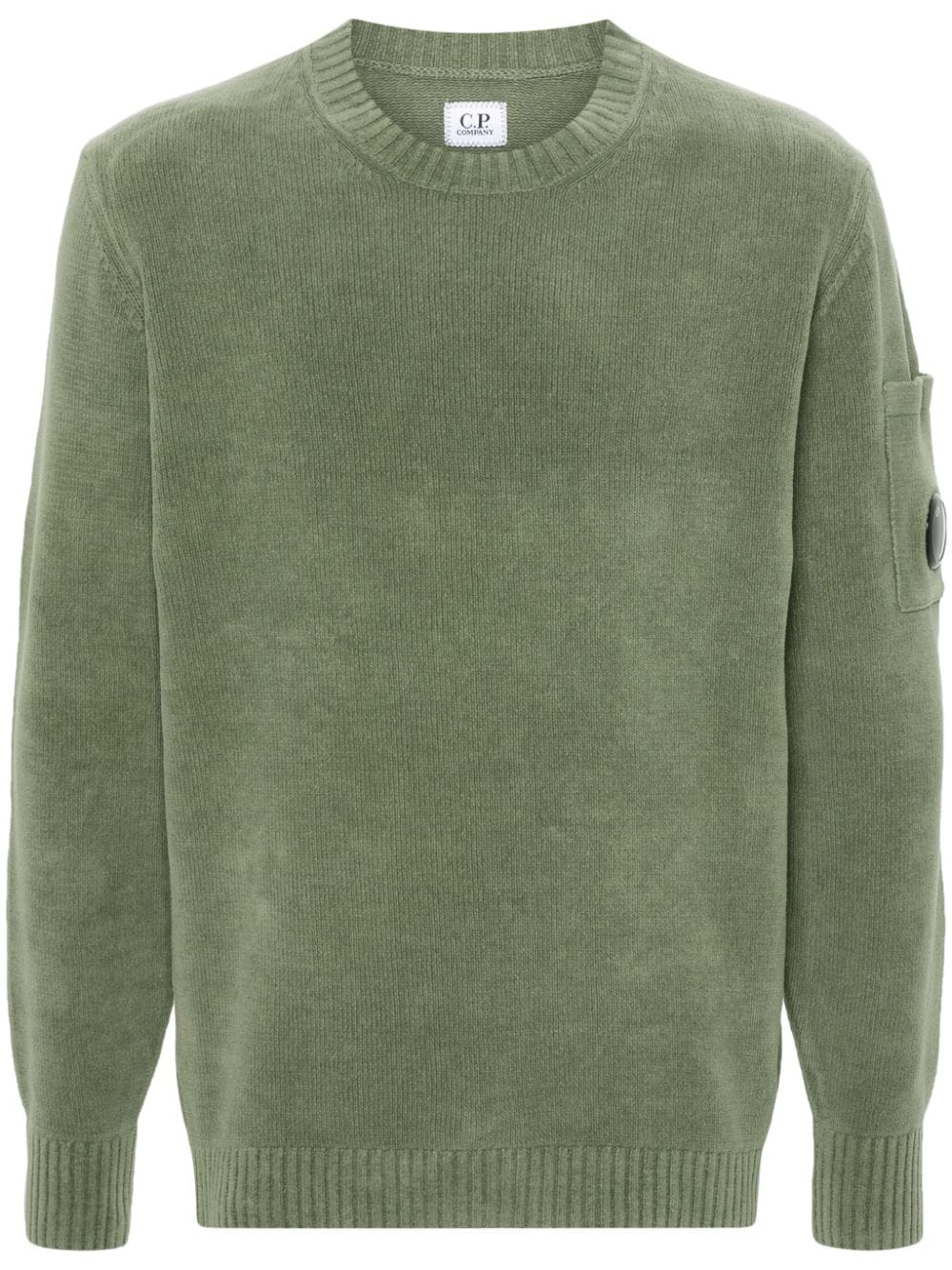 C.P. Company Lens-detail cotton jumper - Green von C.P. Company