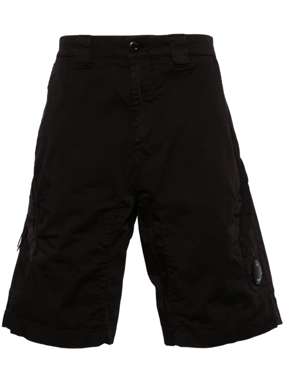 C.P. Company Lens-detail cotton shorts - Black von C.P. Company