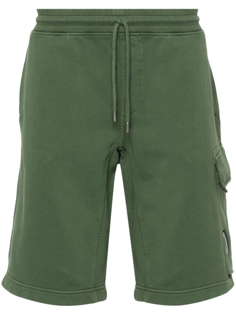 C.P. Company Lens-detail cotton shorts - Green von C.P. Company