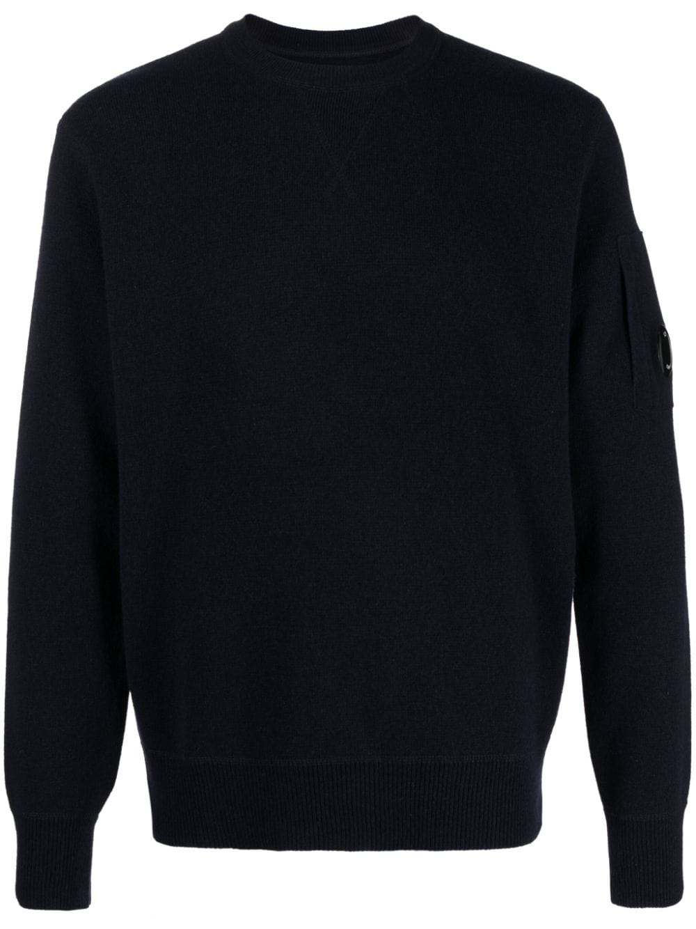 C.P. Company Lens-detail crew-neck jumper - Blue von C.P. Company