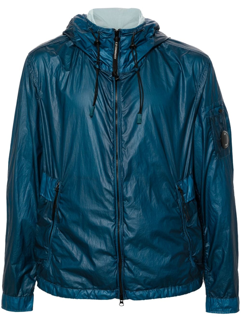 C.P. Company Lens-detail hooded jacket - Blue von C.P. Company