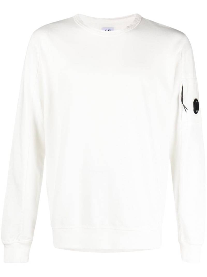 C.P. Company Lens-detail jersey-fleece jumper - White von C.P. Company