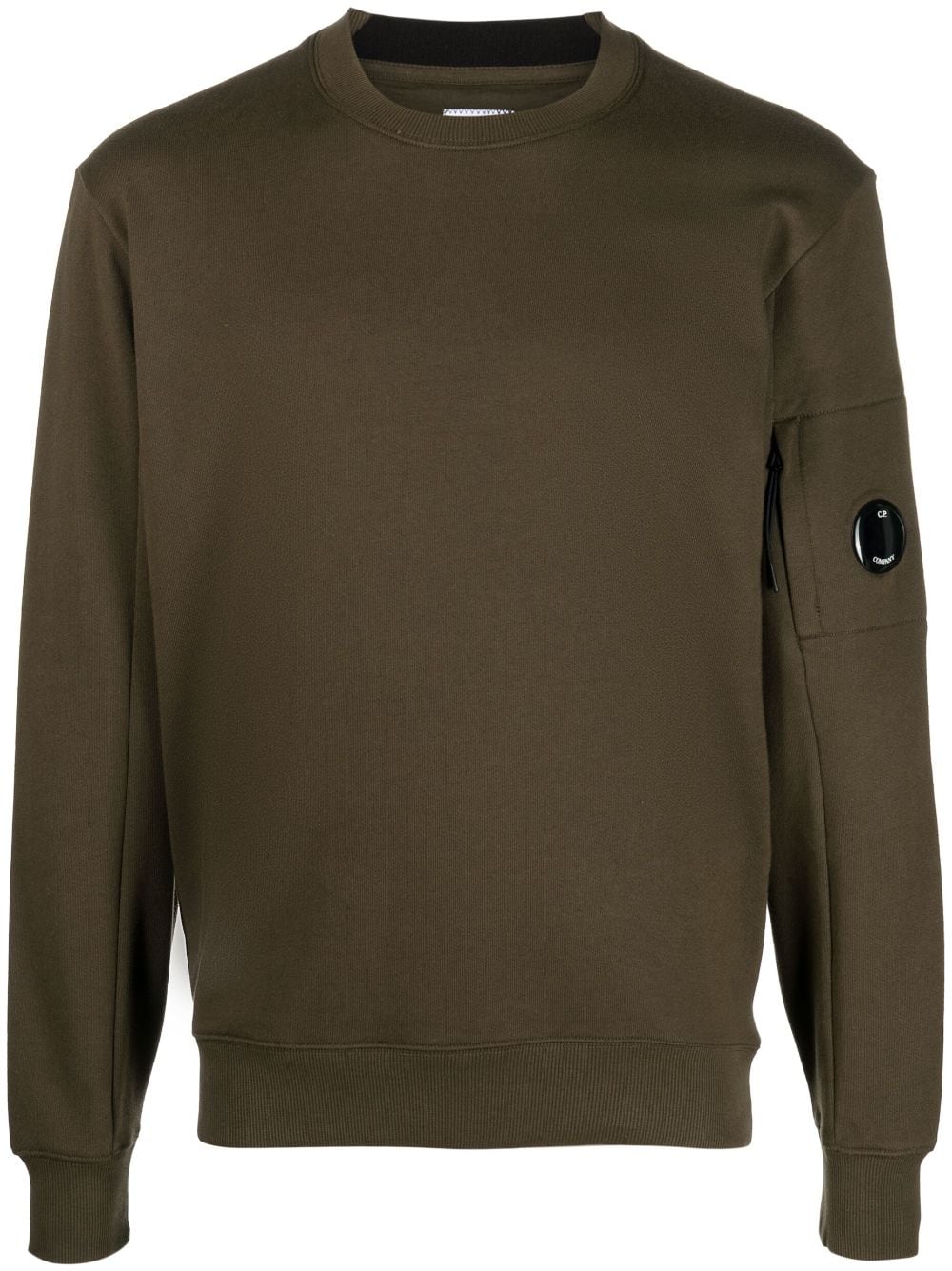 C.P. Company Lens-detail jersey fleece sweatshirt - Green von C.P. Company