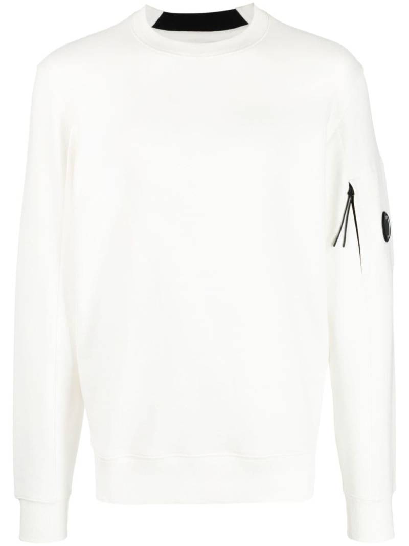 C.P. Company Lens-detail jersey fleece sweatshirt - White von C.P. Company