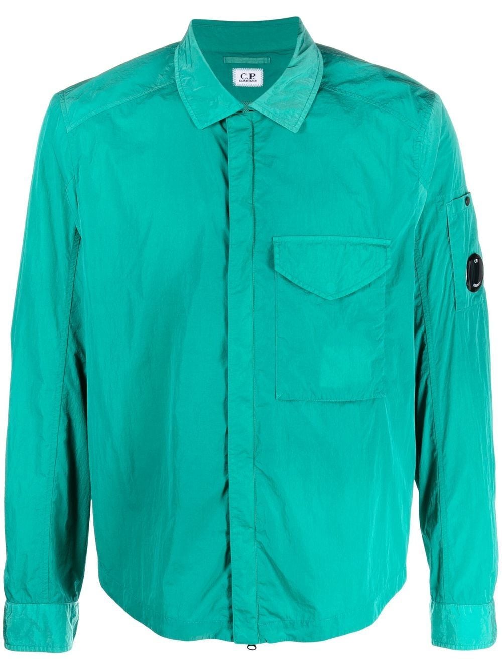 C.P. Company Lens-detail lightweight shirt jacket - Green von C.P. Company