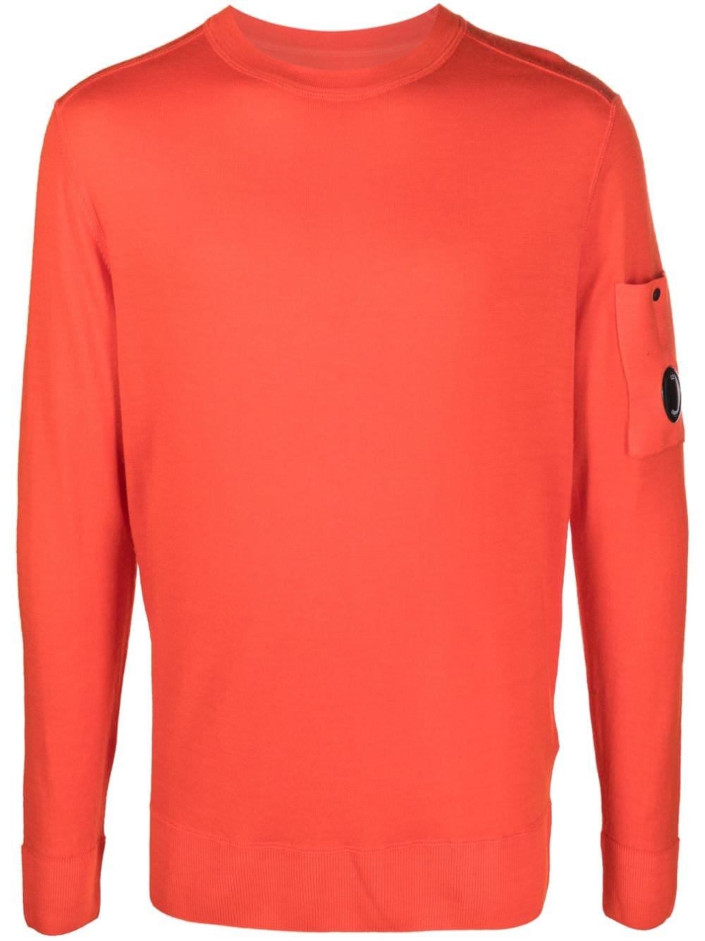C.P. Company Lens-detail long-sleeve wool sweatshirt - Orange von C.P. Company