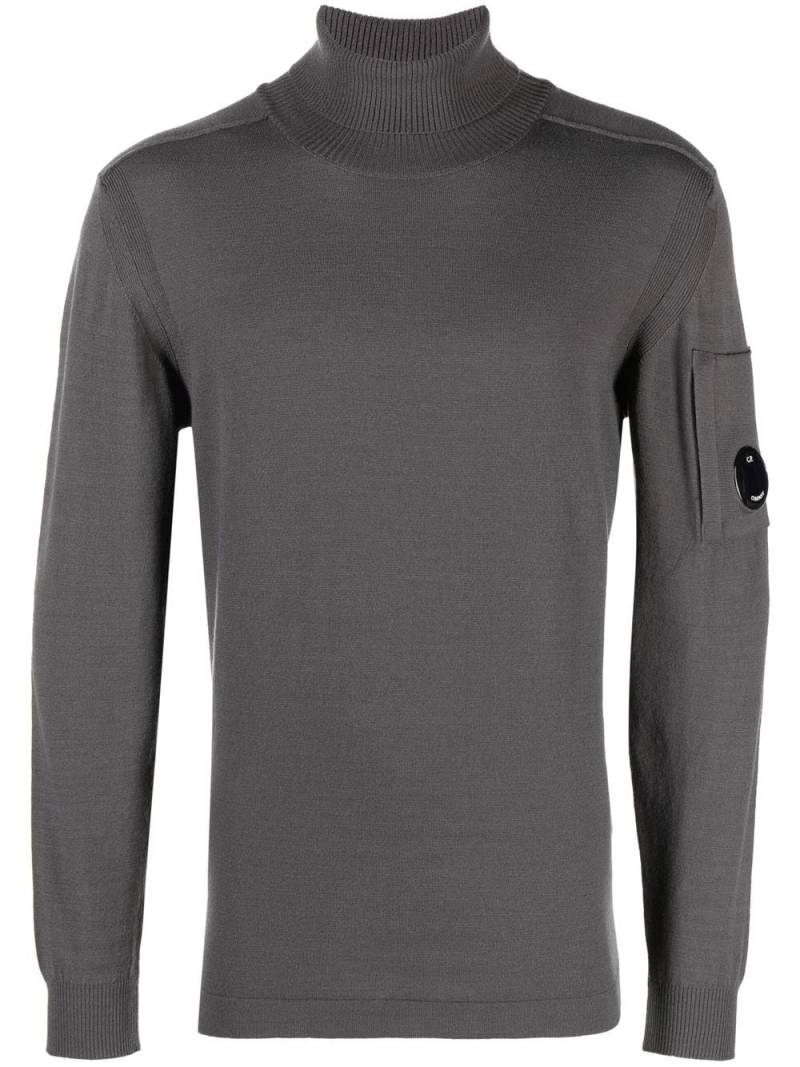 C.P. Company Lens-detail roll-neck jumper - Grey von C.P. Company