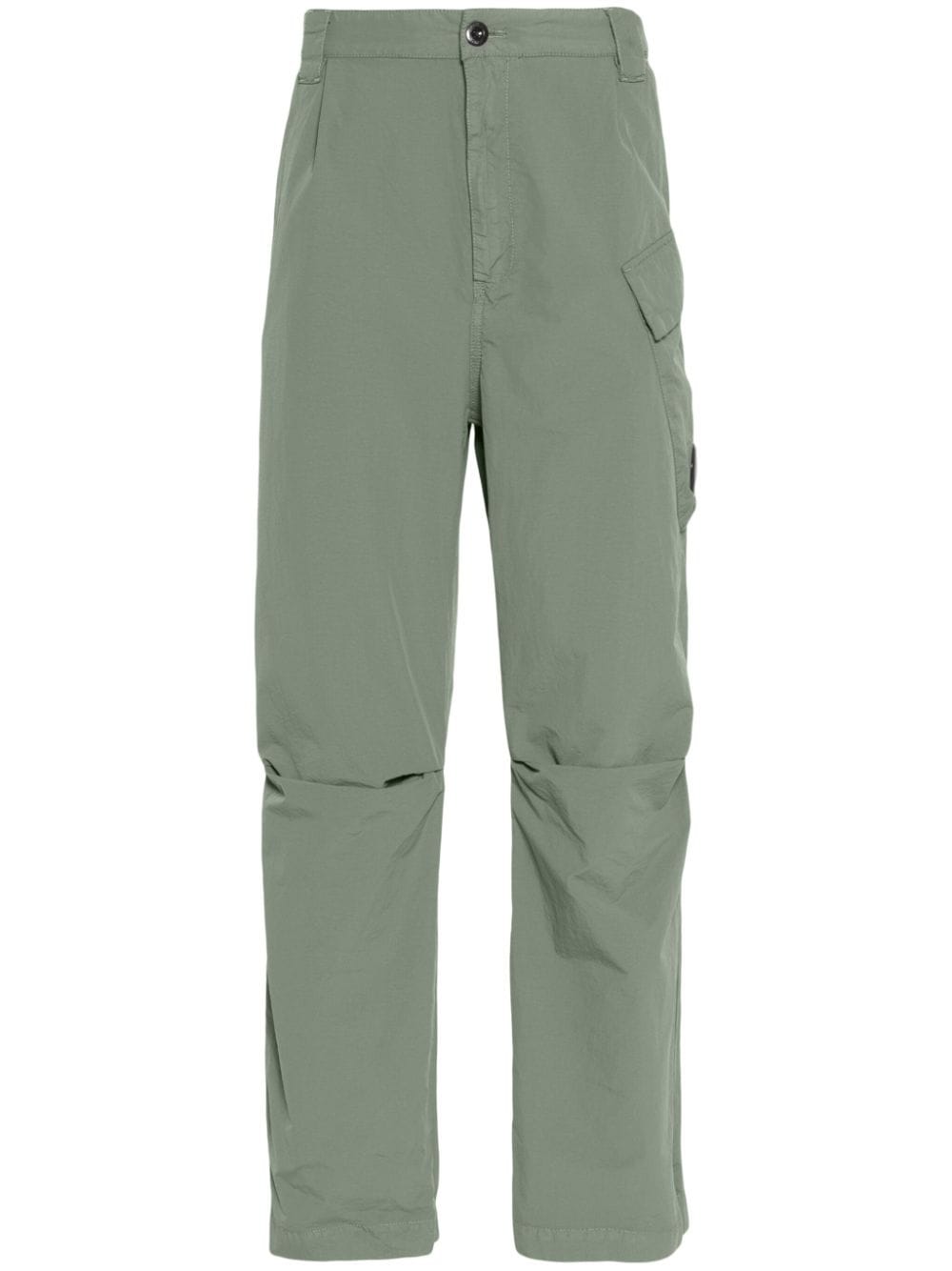 C.P. Company Lens-detail straight-leg trousers - Green von C.P. Company