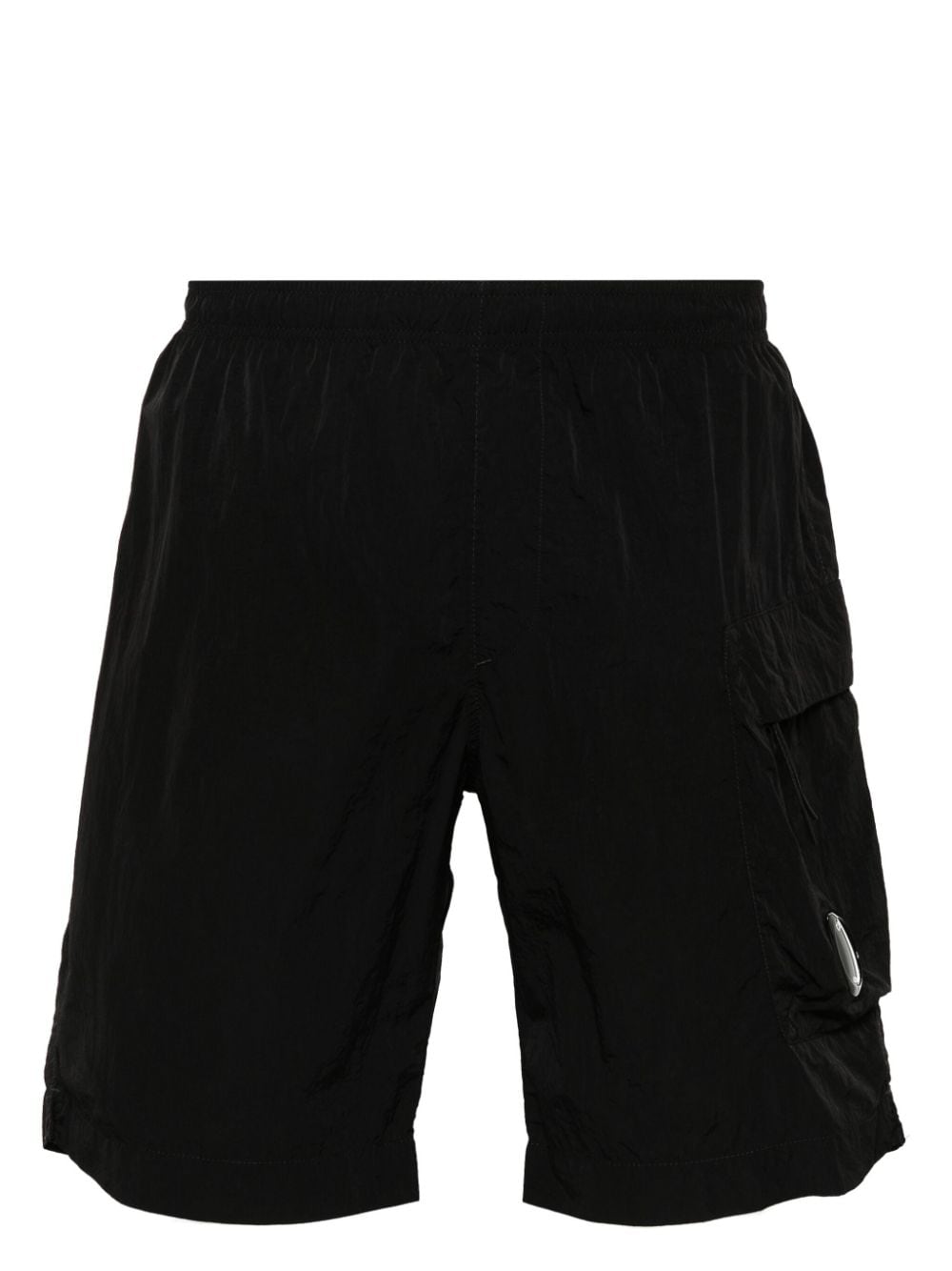 C.P. Company Lens-detail swim shorts - Black von C.P. Company