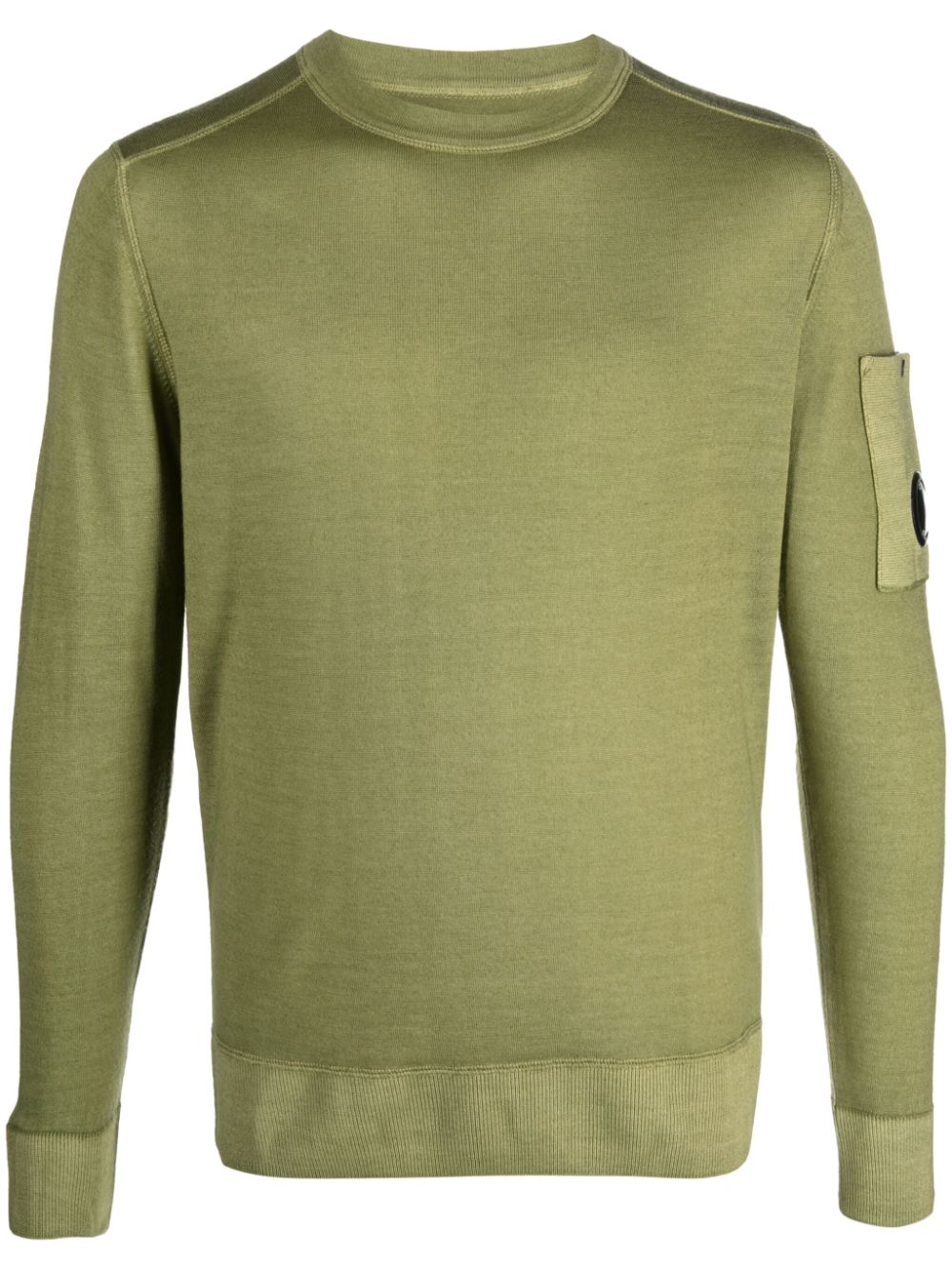 C.P. Company Lens-detail wool jumper - Green von C.P. Company