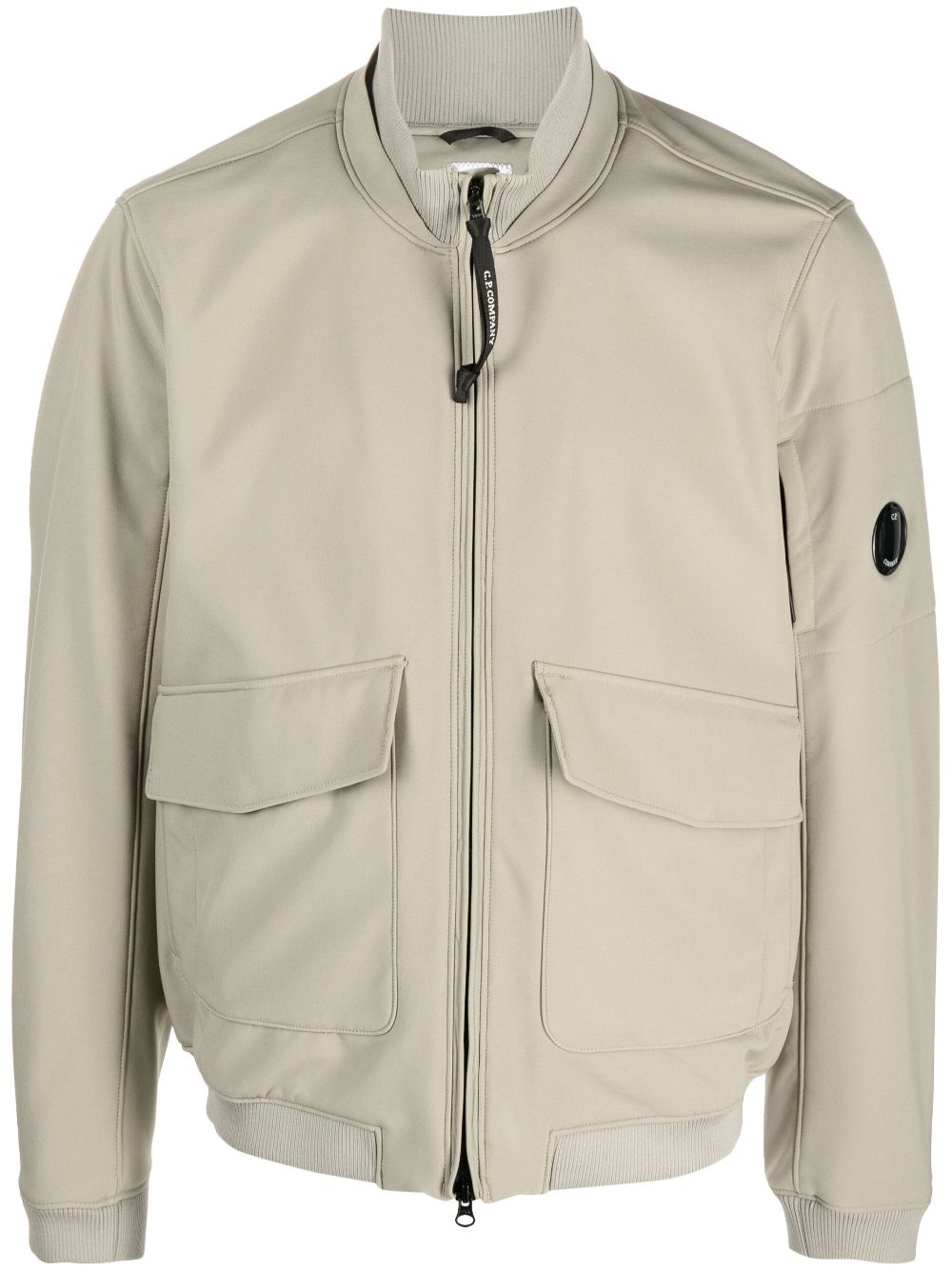 C.P. Company Lens-detail zip-up bomber jacket - Green von C.P. Company